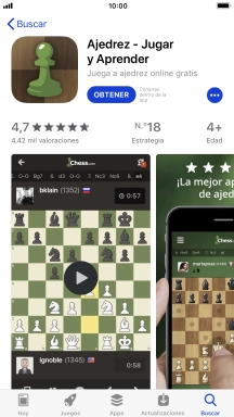 Pulsa OBTENER y sigue las indicaciones de la pantalla para instalar la app. Pulsa OBTENER y sigue las indicaciones de la pantalla para instalar la app.