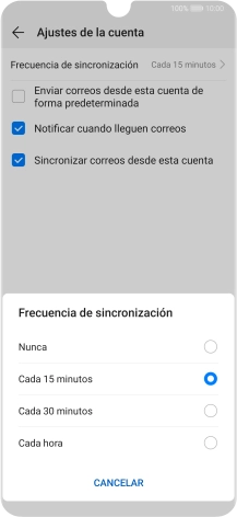 Pulsa el ajuste deseado.