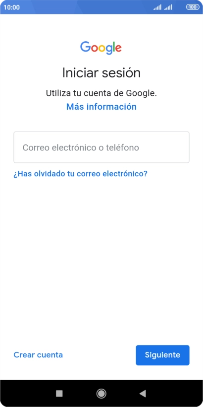 Si no tienes una cuenta de Google, pulsa Crear cuenta y sigue las indicaciones de la pantalla para ver cómo crear una cuenta nueva. Si no tienes una cuenta de Google, pulsa Crear cuenta y sigue las indicaciones de la pantalla para ver cómo crear una cuenta nueva.