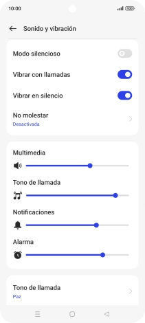 Pulsa Tono de llamada. Pulsa Tono de llamada.