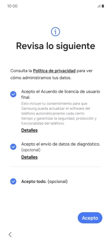 Pulsa Acepto. Pulsa Acepto.