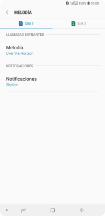 Pulsa la tarjeta SIM deseada. Pulsa la tarjeta SIM deseada.