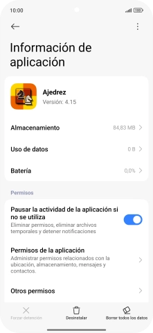 Desliza el dedo hacia arriba desde la parte inferior de la pantalla para terminar y volver a la pantalla de inicio. Desliza el dedo hacia arriba desde la parte inferior de la pantalla para terminar y volver a la pantalla de inicio.