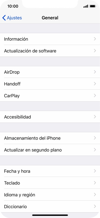Pulsa Actualizar en segundo plano.