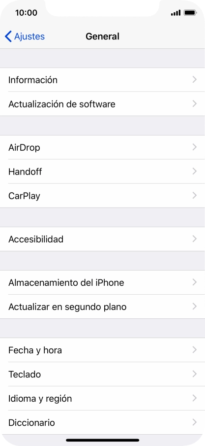 Pulsa Actualizar en segundo plano.