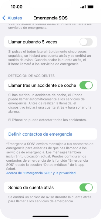 Pulsa el indicador junto a Pulsa el indicador junto a