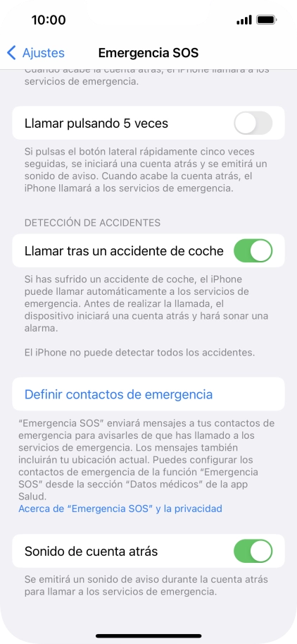 Pulsa el indicador junto a Pulsa el indicador junto a