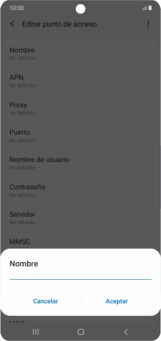 Introduce Vodafone Internet y pulsa Aceptar. Introduce Vodafone Internet y pulsa Aceptar.