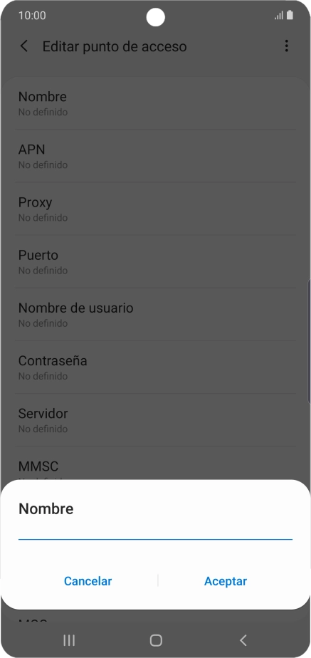 Introduce Vodafone Internet y pulsa Aceptar. Introduce Vodafone Internet y pulsa Aceptar.