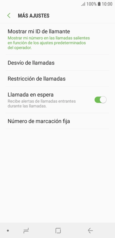 Pulsa Número de marcación fija.