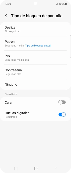 Pulsa Ninguno.