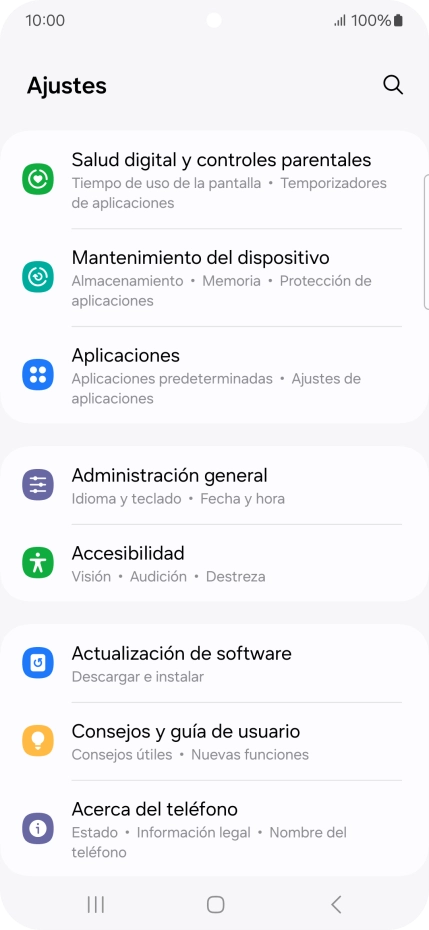 Pulsa Aplicaciones.