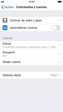 Pulsa el nombre de la cuenta de correo electrónico que acabas de crear. Pulsa el nombre de la cuenta de correo electrónico que acabas de crear.