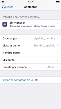 Pulsa Importar contactos de la SIM. Pulsa Importar contactos de la SIM.