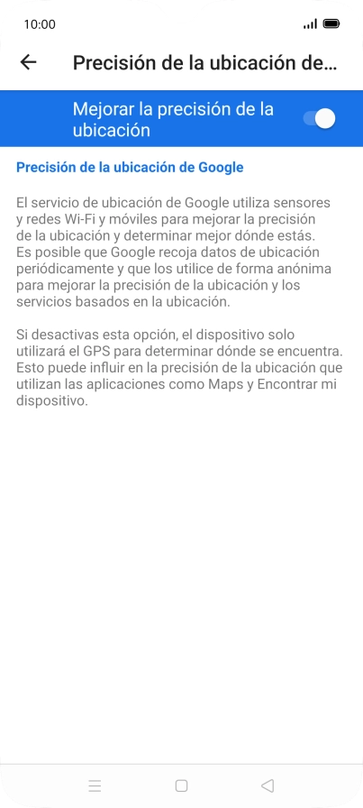 Si pulsas el indicador junto a Si pulsas el indicador junto a