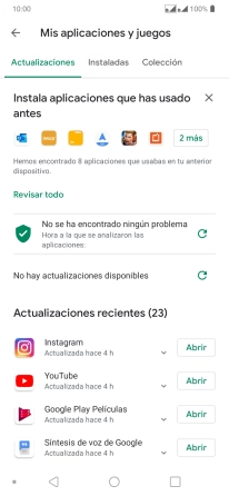 Pulsa Instaladas.