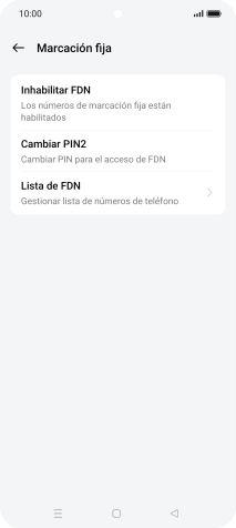 Pulsa Inhabilitar FDN. Pulsa Inhabilitar FDN.
