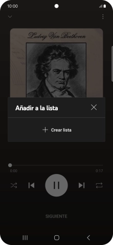 Pulsa Crear lista. Pulsa Crear lista.