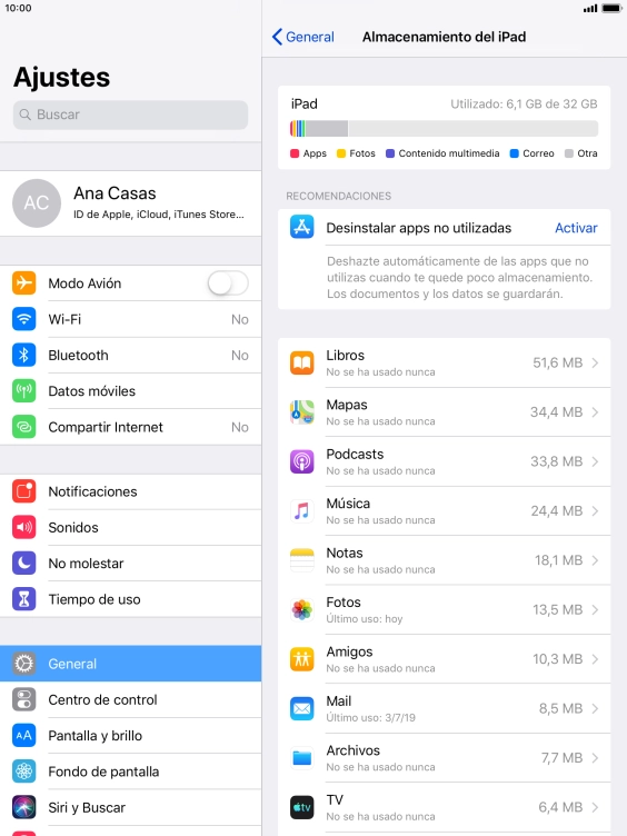 Pulsa la app deseada.