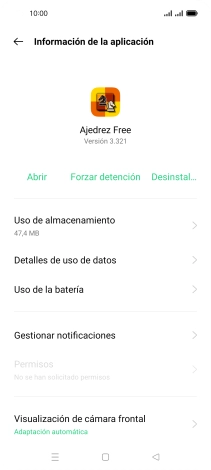 Pulsa Uso de almacenamiento. Pulsa Uso de almacenamiento.