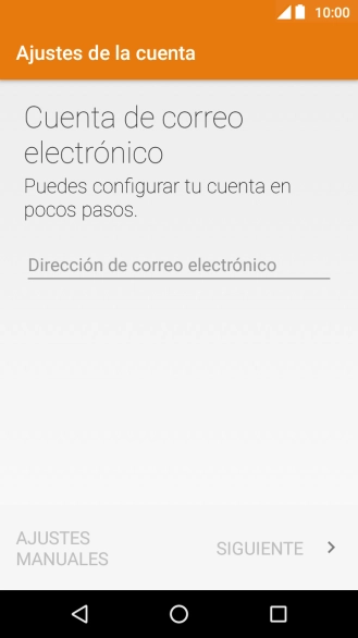 Pulsa Dirección de correo electrónico e introduce tu dirección de correo electrónico. Pulsa Dirección de correo electrónico e introduce tu dirección de correo electrónico.