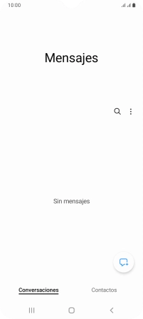 Pulsa el icono de nuevo mensaje. Pulsa el icono de nuevo mensaje.