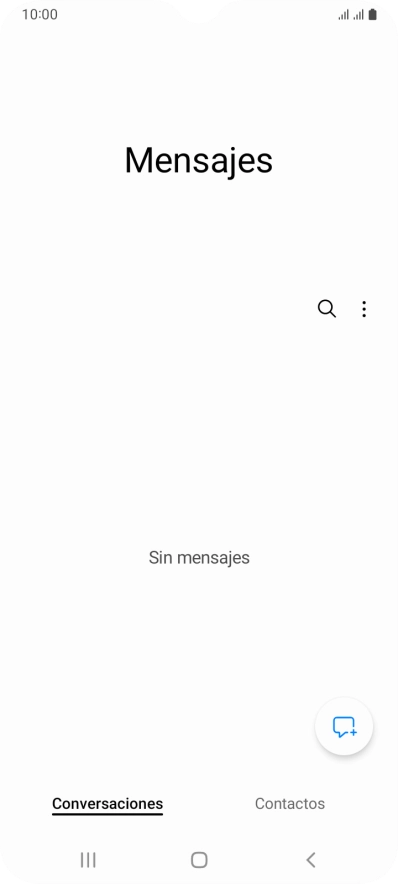 Pulsa el icono de nuevo mensaje. Pulsa el icono de nuevo mensaje.