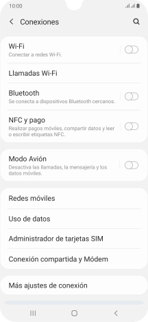 Pulsa Administrador de tarjetas SIM. Pulsa Administrador de tarjetas SIM.