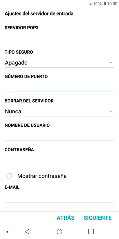 Pulsa la lista desplegable bajo 