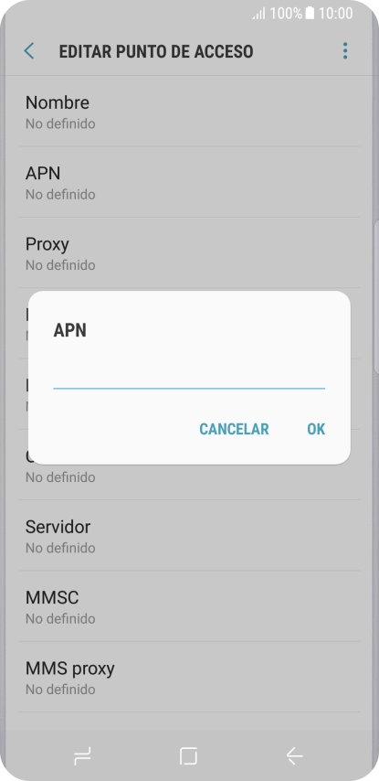 Introduce airtelwap.es y pulsa OK. Introduce airtelwap.es y pulsa OK.