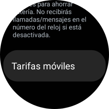 Pulsa Tarifas móviles. Pulsa Tarifas móviles.