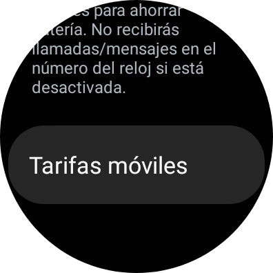 Pulsa Tarifas móviles. Pulsa Tarifas móviles.