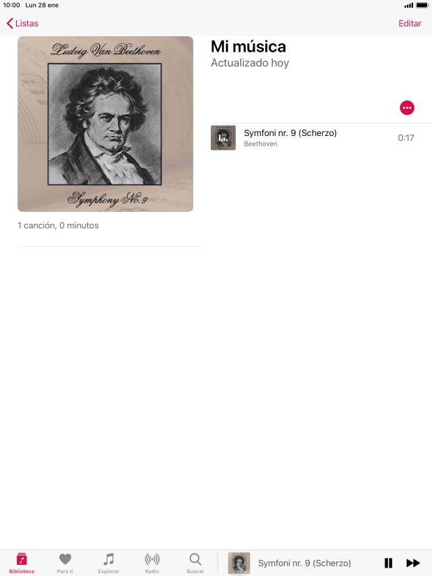Pulsa el título de la canción. Pulsa el título de la canción.