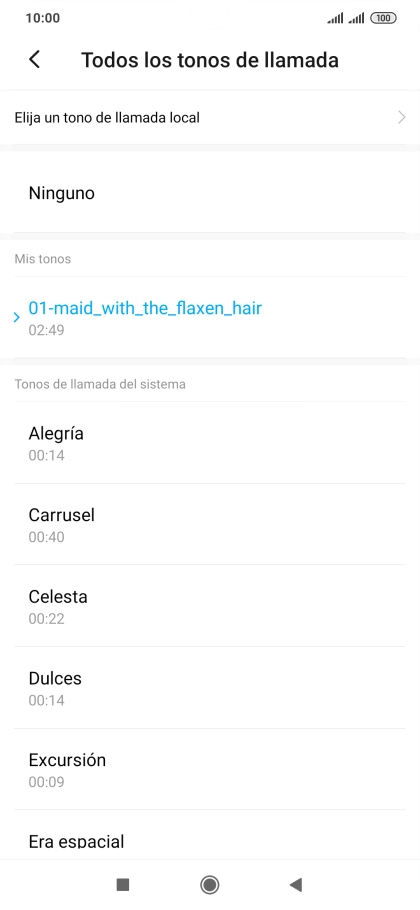 Pulsa la tecla de inicio para terminar y regresar a la pantalla de inicio. Pulsa la tecla de inicio para terminar y regresar a la pantalla de inicio.
