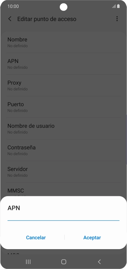 Introduce airtelwap.es y pulsa Aceptar. Introduce airtelwap.es y pulsa Aceptar.