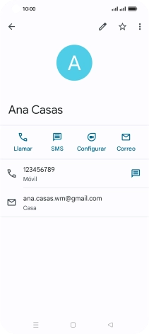 Pulsa el número de teléfono deseado. Pulsa el número de teléfono deseado.