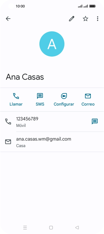 Pulsa el número de teléfono deseado. Pulsa el número de teléfono deseado.