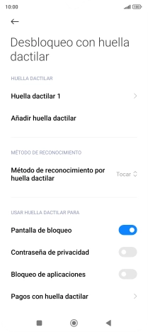 Pulsa el indicador junto a los ajustes deseados para activarlos o desactivarlos. Pulsa el indicador junto a los ajustes deseados para activarlos o desactivarlos.