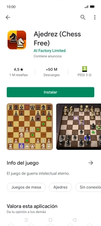 Pulsa Instalar y sigue las indicaciones de la pantalla para instalar la app. Pulsa Instalar y sigue las indicaciones de la pantalla para instalar la app.