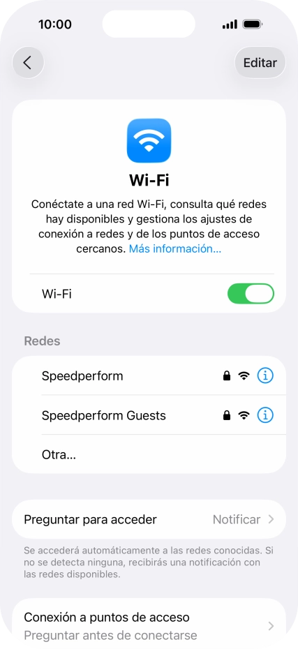 Pulsa la red wifi deseada e introduce la contraseña de esta red. Pulsa la red wifi deseada e introduce la contraseña de esta red.