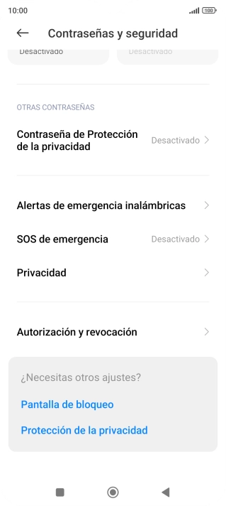 Pulsa Privacidad.