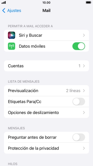 Pulsa Cuentas.
