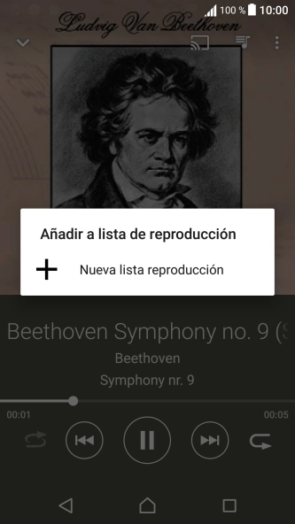 Pulsa Nueva lista reproducción. Pulsa Nueva lista reproducción.