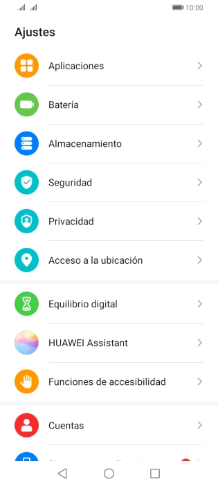 Pulsa Aplicaciones.