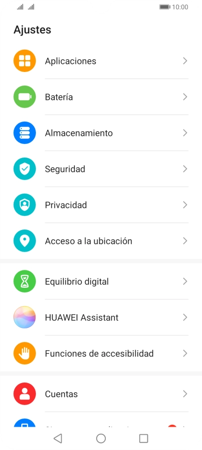 Pulsa Aplicaciones.