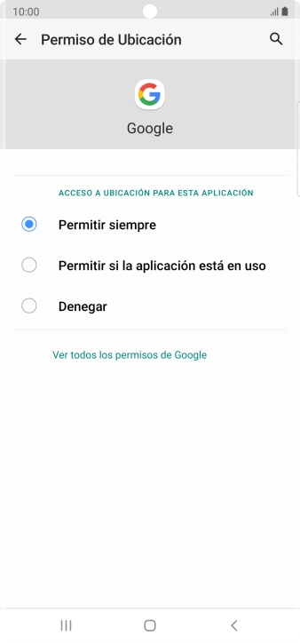 Pulsa el ajuste deseado. Pulsa el ajuste deseado.