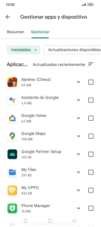 Pulsa la app deseada. Pulsa la app deseada.
