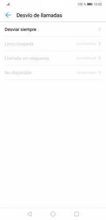 Pulsa el tipo de desvío deseado. Pulsa el tipo de desvío deseado.