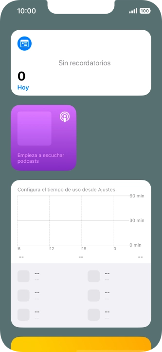 Pulsa el grupo de widgets deseado durante unos instantes. Pulsa el grupo de widgets deseado durante unos instantes.