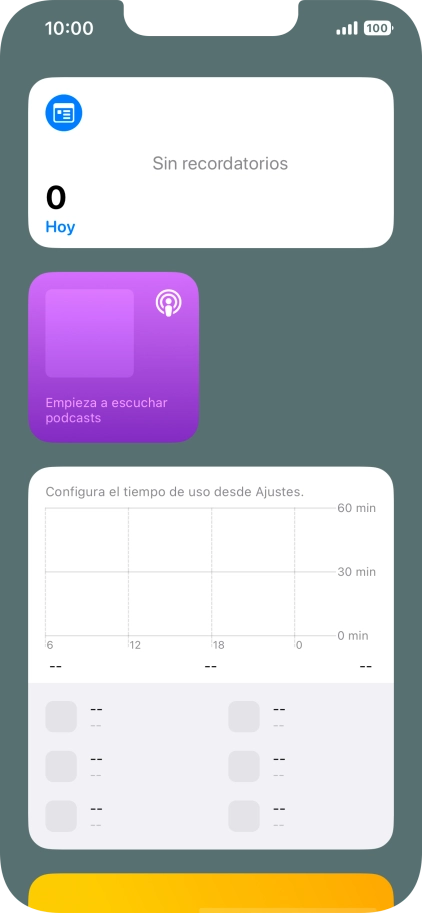 Pulsa el grupo de widgets deseado durante unos instantes. Pulsa el grupo de widgets deseado durante unos instantes.